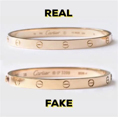cartier bracelet real vs fake