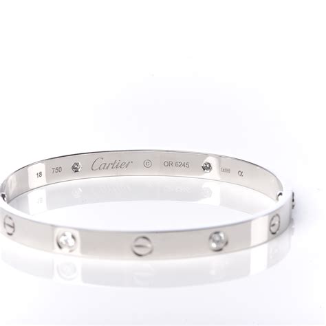 cartier bracelet women's white gold