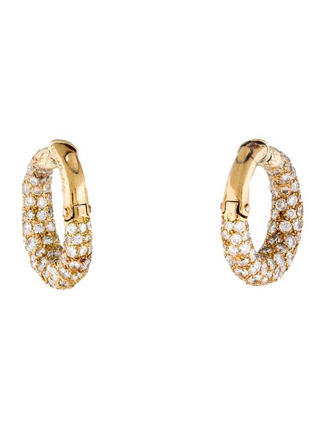 cartier earrings with diamonds