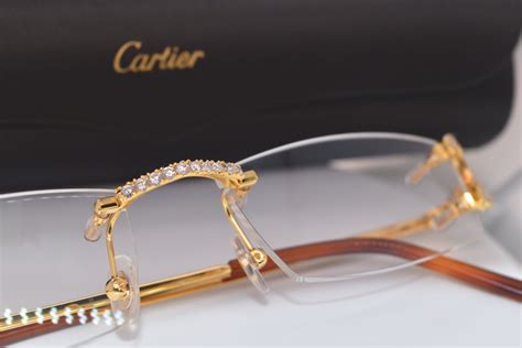 cartier eyeglasses with diamonds