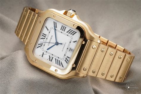 cartier gold watch mens replica