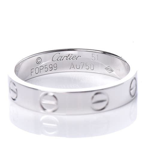 cartier love band white gold