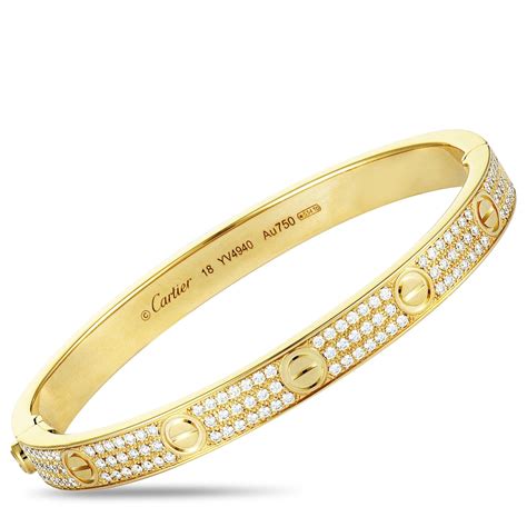 cartier love bangle with diamonds