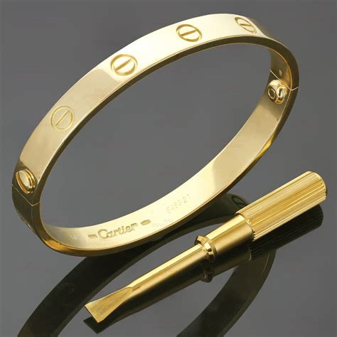 cartier love bracelet gold screw