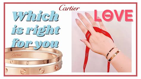 cartier love bracelet small vs regular width