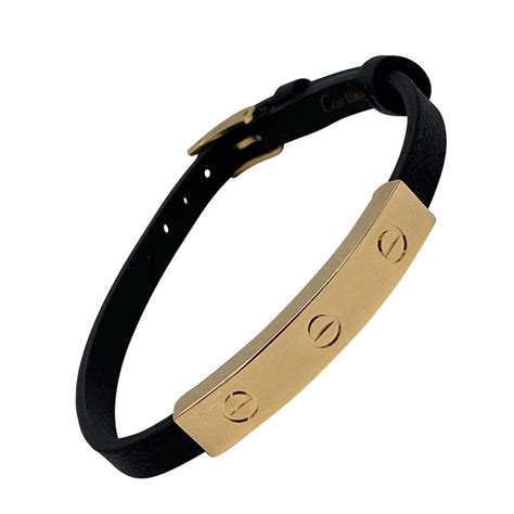 cartier love leather bracelet men