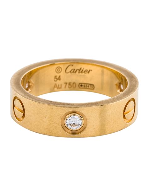 cartier love ring 3 diamonds