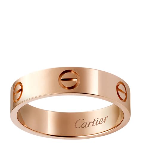cartier love rose gold ring