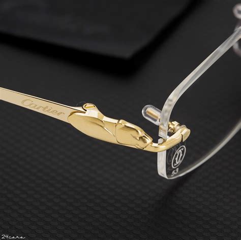 cartier panthere glasses gold