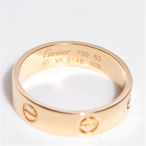 cartier ring love gold