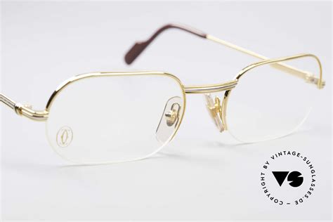 cartier semi rimless eyeglass frames