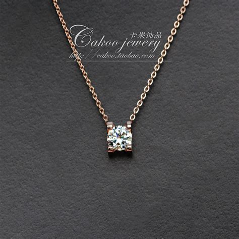 cartier single diamond necklace