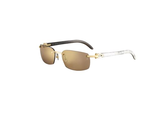 cartier sunglasses white buffs