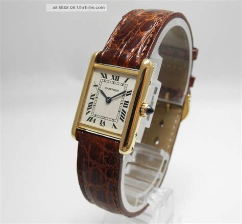 cartier tank damen gold