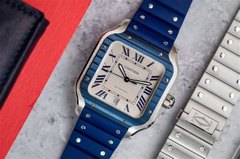 cartier watch blue strap