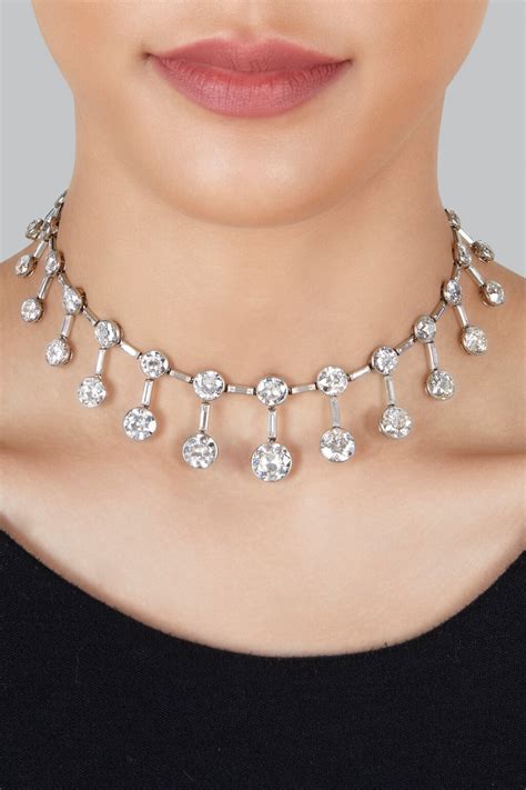 cartier with diamonds necklace