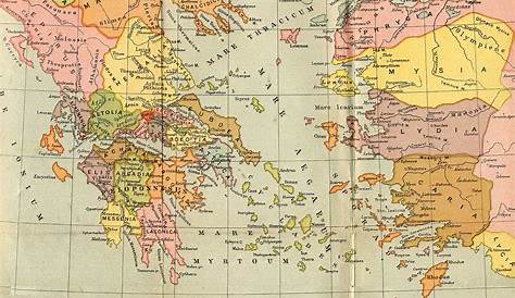 Atlas - Cartina Muta Della Grecia Antica