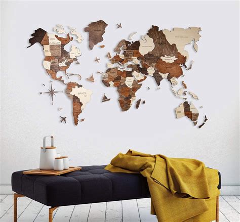 cartina del mondo da parete