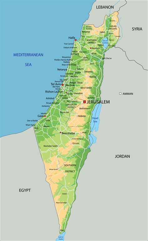 cartina geografica israele palestina