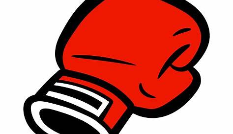 Boxing glove. Fist fight. Extreme sports. Symbol of the strike and a
