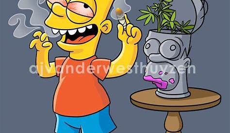 Cartoon Characters Smoking Weed - Wallpaper
