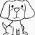 cartoon dog coloring page