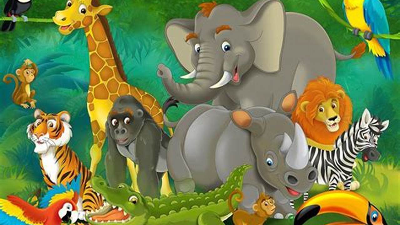 Unleash the Wild! Discover the Secrets of Jungle Cartoon Animals