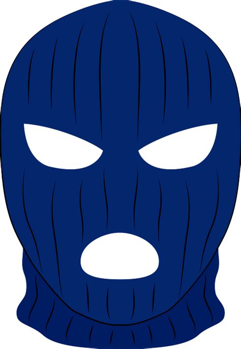 Cartoon Gangsta Ski Mask Drawing