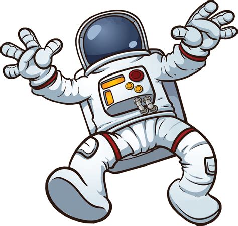 cartoon astronaut transparent background