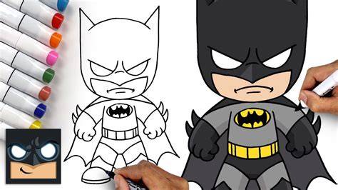 How To Draw Cartoon Batman by Garbi KW YouTube