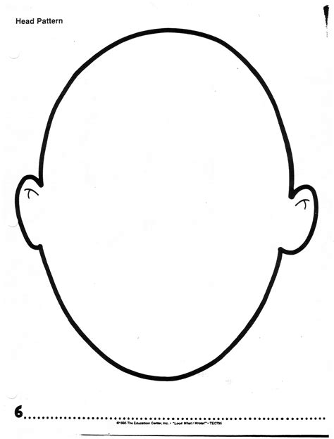 Cartoon Blank Face Template