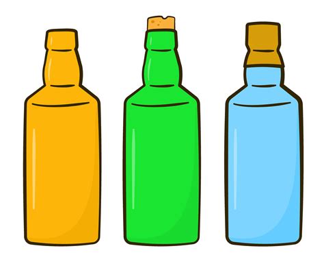 Cartoon Bottles