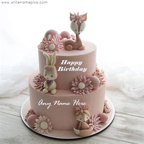 Cartoon Cake Edit Name