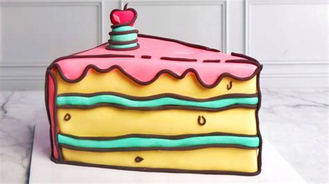 Cartoon Cake Slice Real