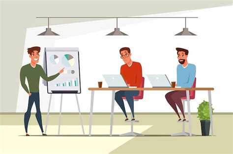 Cartoon Characters Cooperating