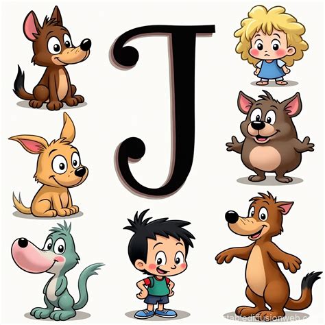 Cartoon Characters With Middle Initial J