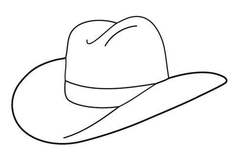 cartoon cowboy hat outline