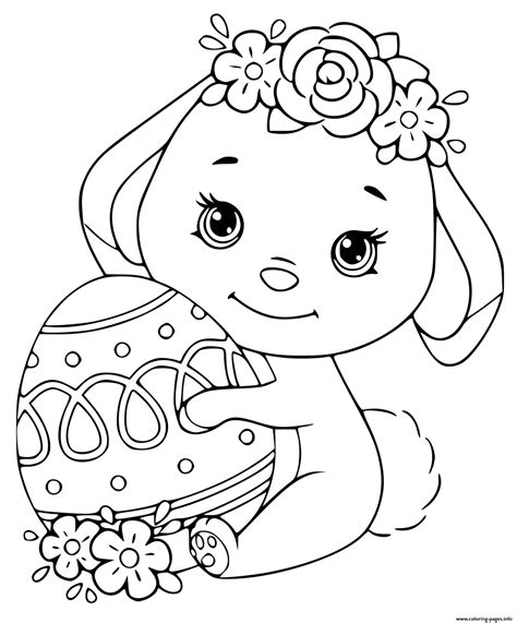 cartoon easter bunny coloring pages