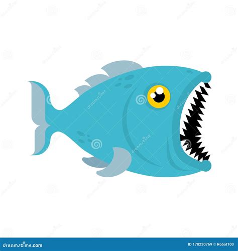 cartoon fish open mouth