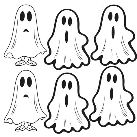 Cartoon Ghost Printable