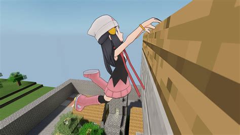 cartoon girls cliff hanging