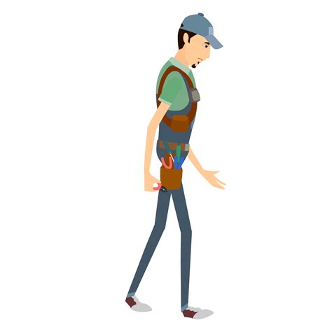 cartoon man walking gif png