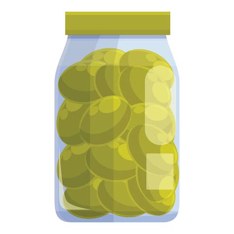Cartoon Olive Jar