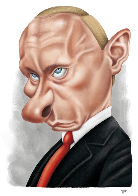 cartoon picture of putin