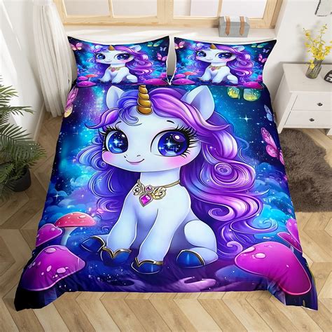 Cartoon Unicorn Bedding