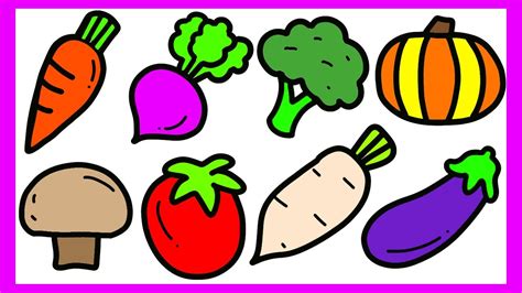Cartoon Vegetables Drawing Easy