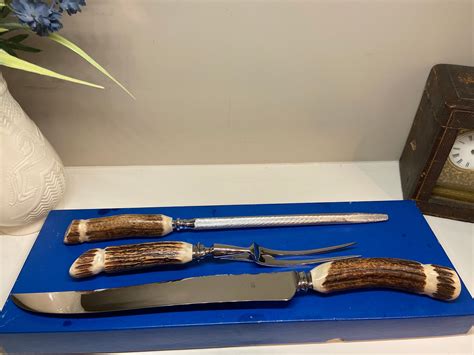 Carving Set Antler