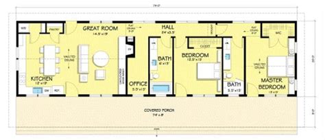 Casa Rectangular De Una Planta