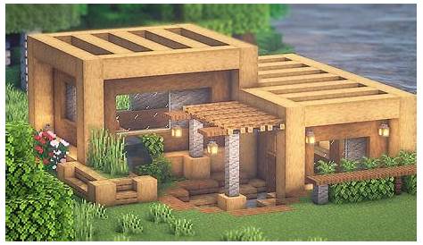 Minecraft: Como Construir una Casa de Madera Moderna Simple | Casa