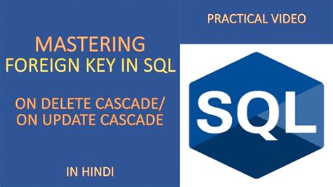 Cascade Delete Foreign Key Sql